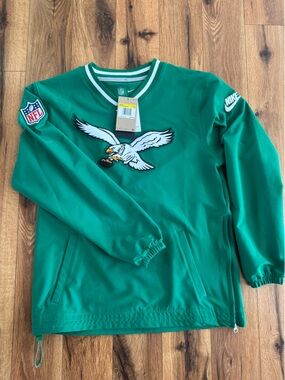 Nike Green Crew Pullover with NFL Logo